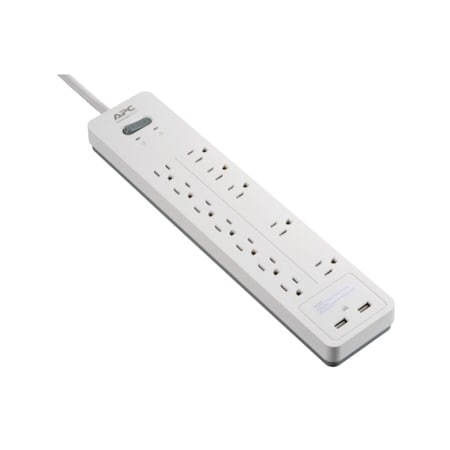Apc Home Office Surgearrest 12 Outlets W/ 2 Usb Charging Ports (5V,